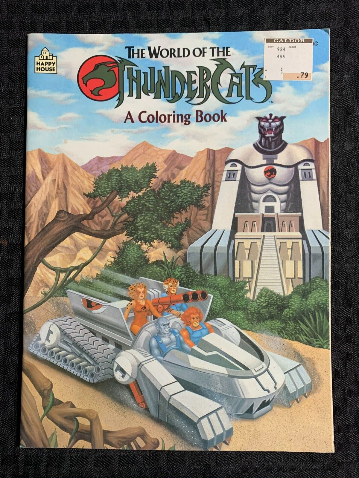 1986 WORLD OF THUNDERCATS Coloring Book FN+ 6.5 Happy House Uncolored