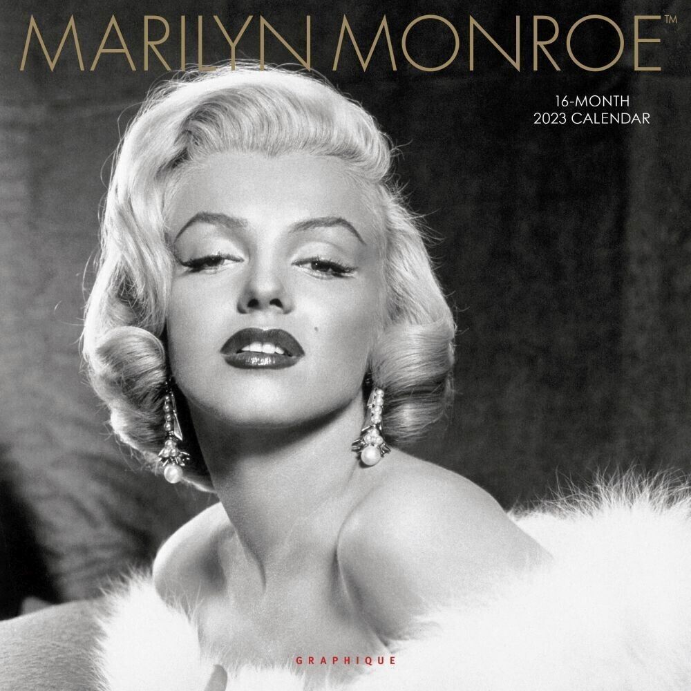 Marilyn Monroe 16 Month 2023 Wall Calendar Graphique de France New NIS