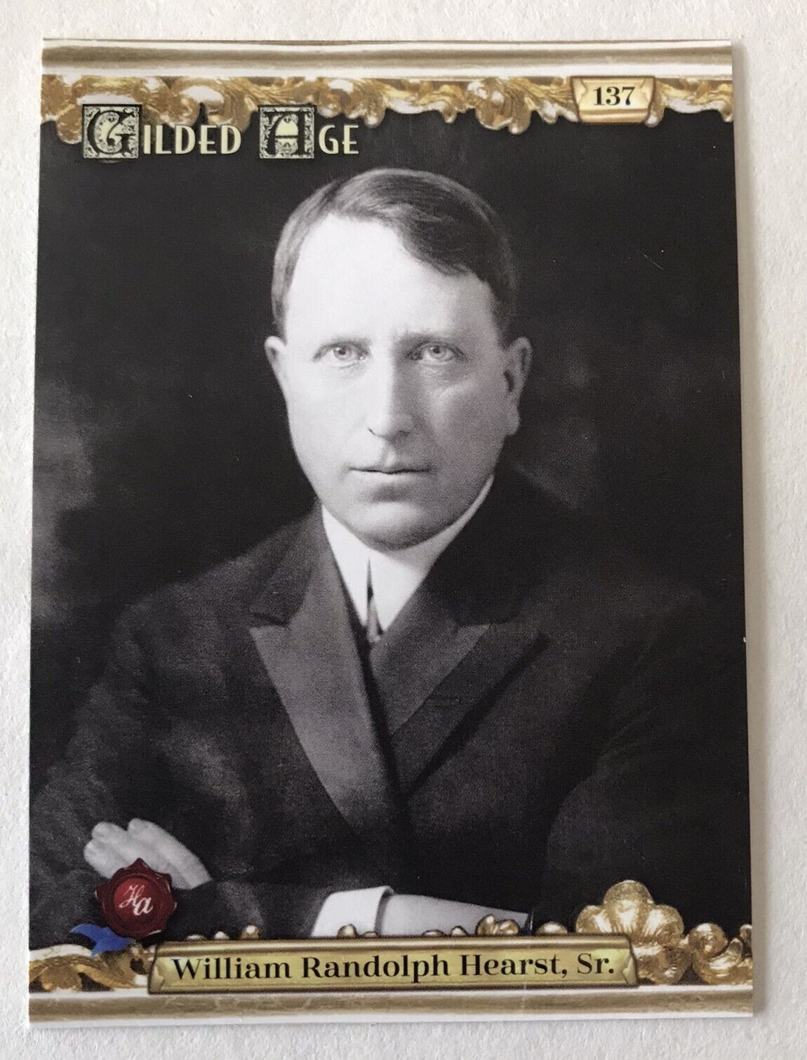 William Randolph Hearst  HISTORIC AUTOGRAPHS GILDED AGE card #137