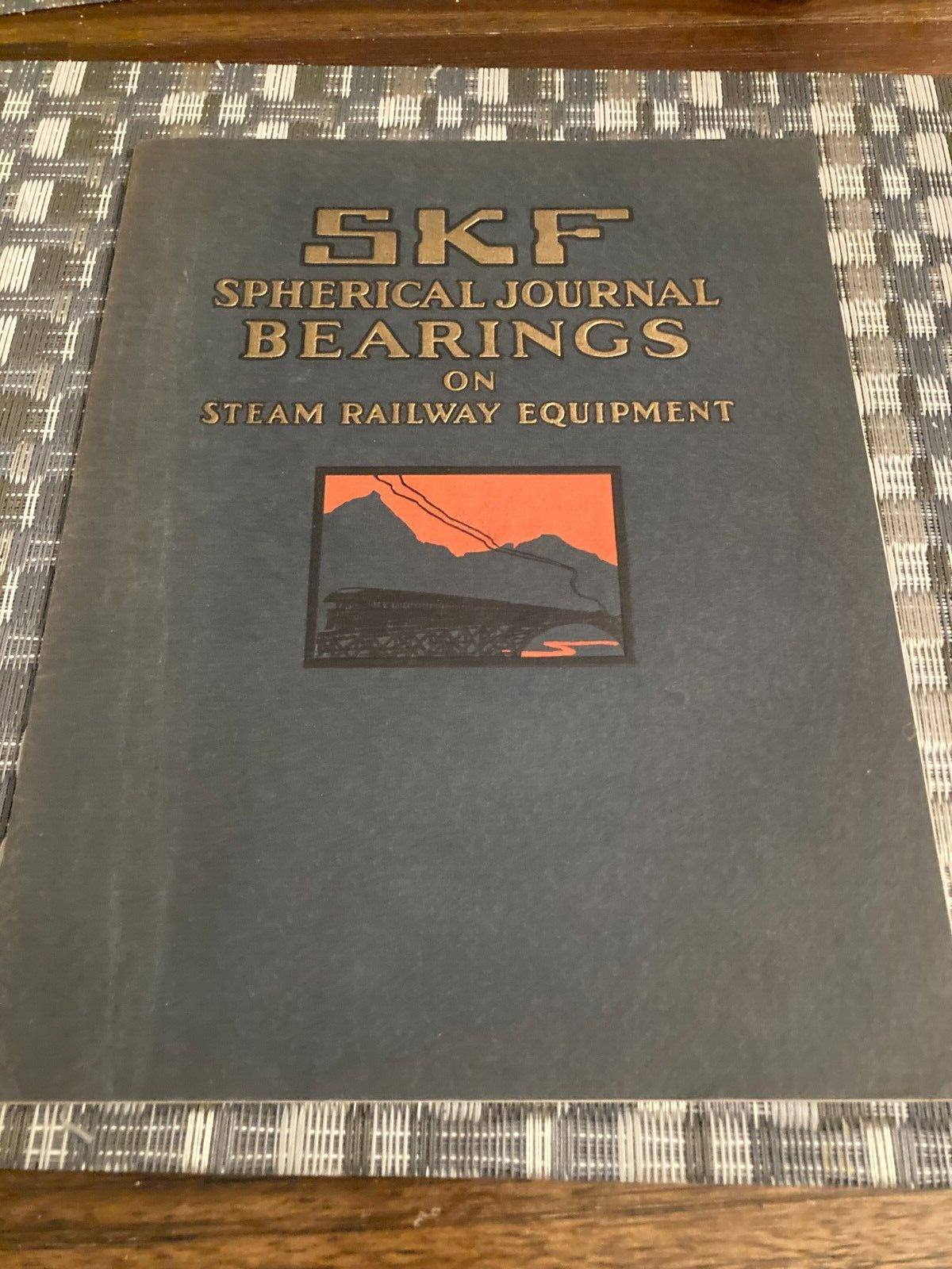 SKF Spherical Journal Bearings on Steam Railway Equipment 1927 RARE