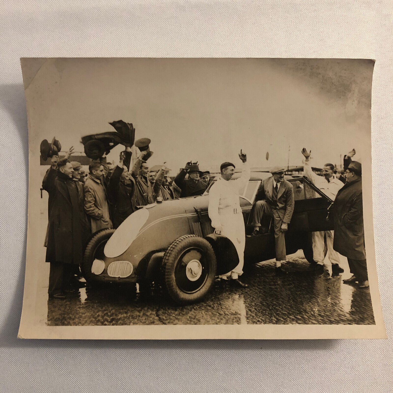 Press Photo Photograph George Eyston Land Speed Record Racing Car Brooklands