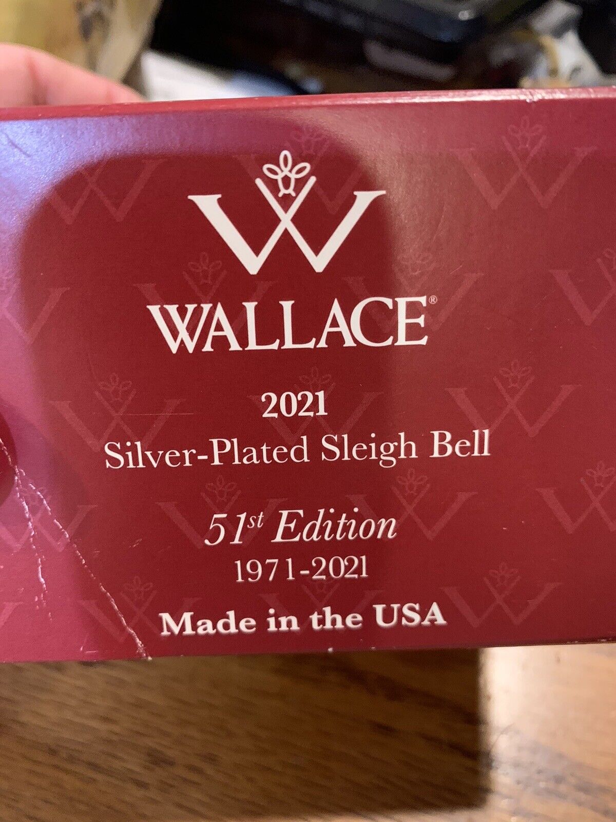 2021 Wallace Silver-Plated Sleigh Bell 51st Edition 1971–2021