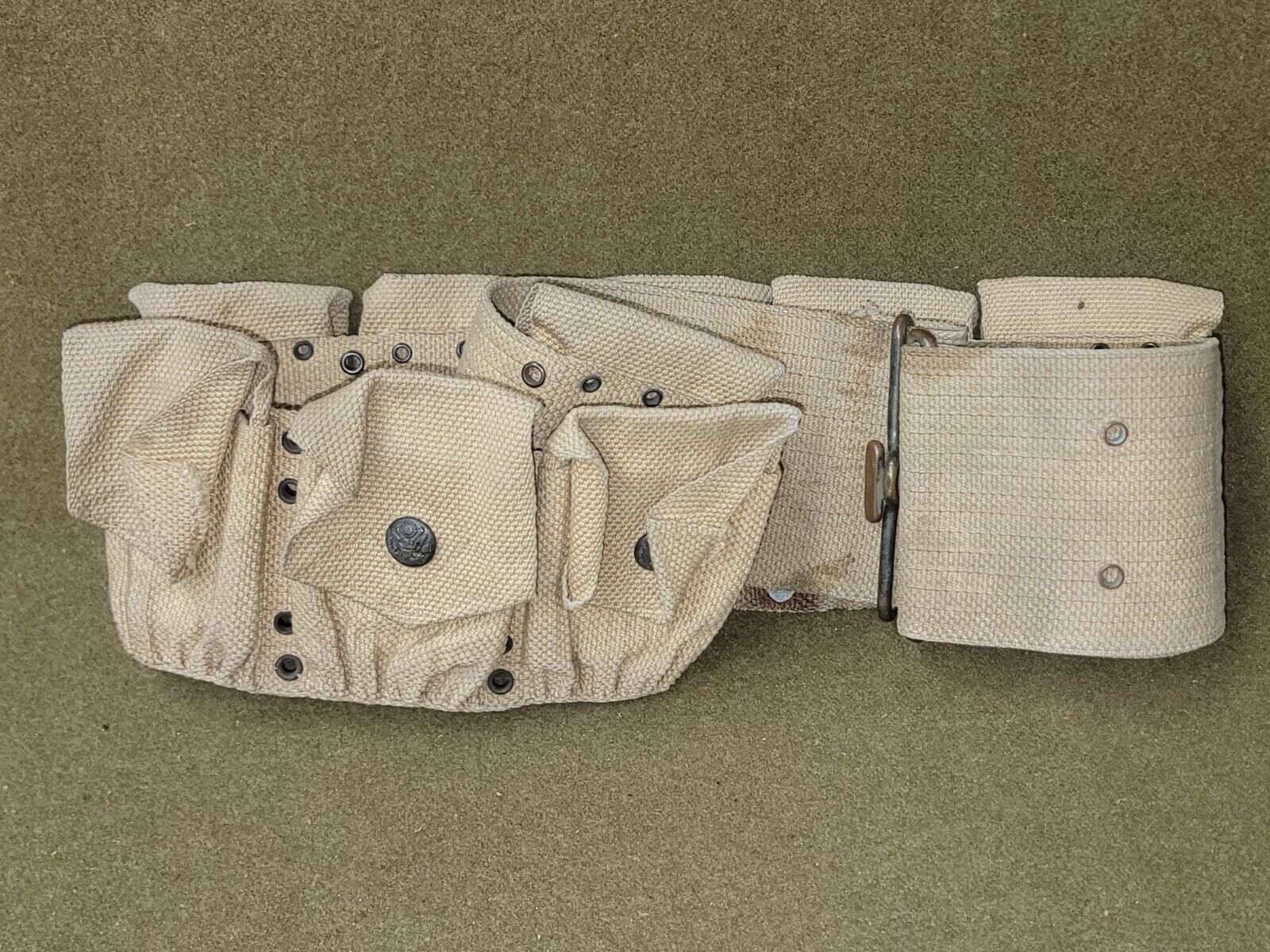 US Army M1903 Cartridge Belt with Eagle Snaps