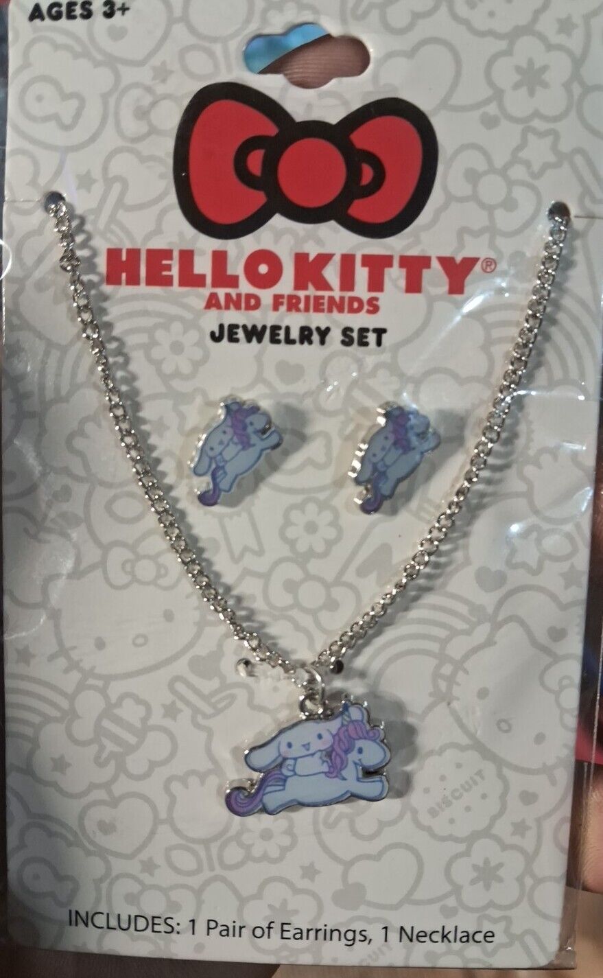 Cinnamoroll Earrings Necklace Jewelry Set Hello Kitty Sanrio