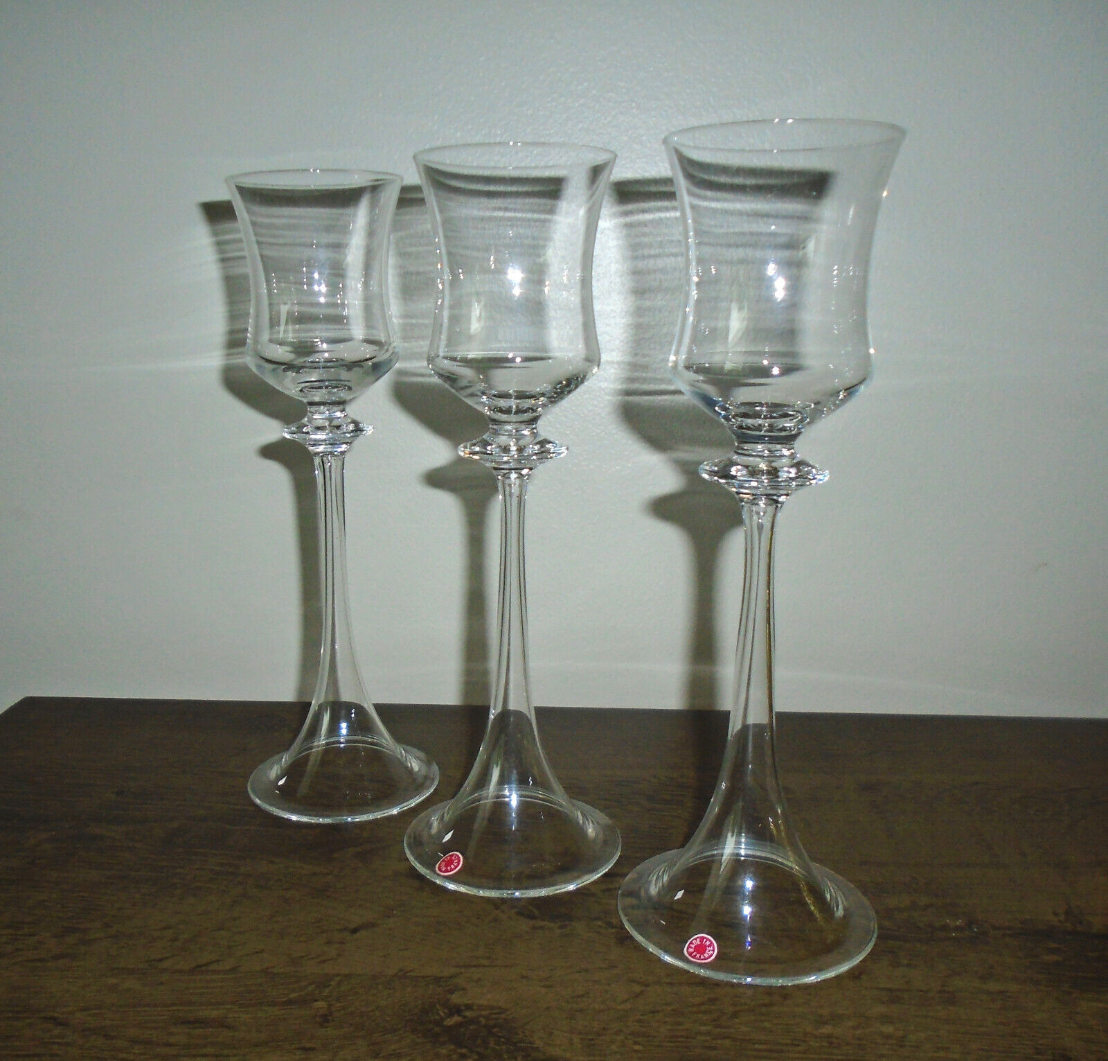 French Crystal Candle Votive Holders Set of Three 10