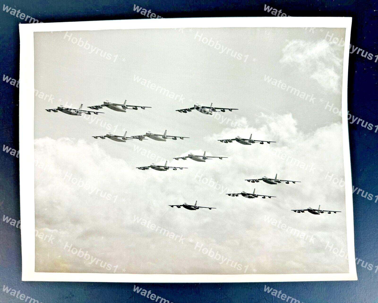 USAF Boeing B-47 Stratojet Aircraft Bomber Plane Squadron Original Photo