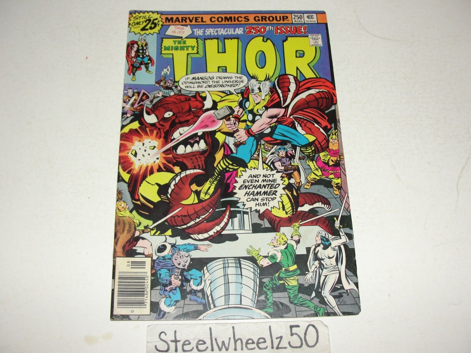 Mighty Thor #250 Comic Marvel 1976 Vs Mangog Warriors 3 Jack Kirby John Buscema