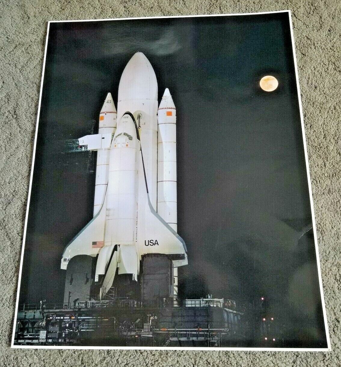 Space Shuttle Enterprise Laser Photo Impact 1980 Print No 1303 