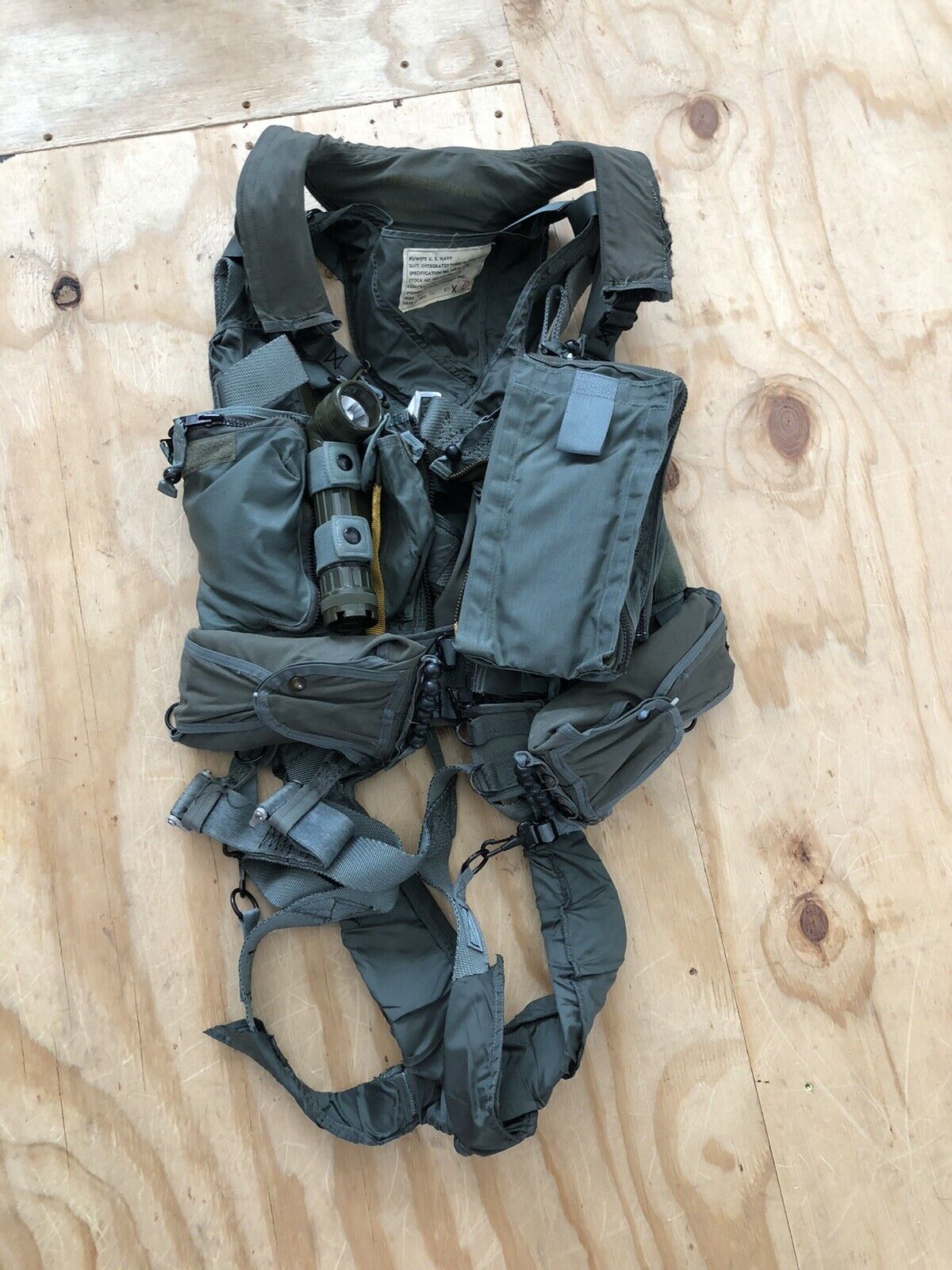 Navy Jet Pilot MA-2 Parachute Torso Harness LPU & Vest TopGun Not PCU