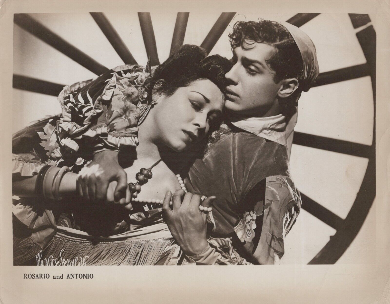 Vivien Leigh + Laurence Olivier in Fire Over England (1940s) Vintage Photo K 85
