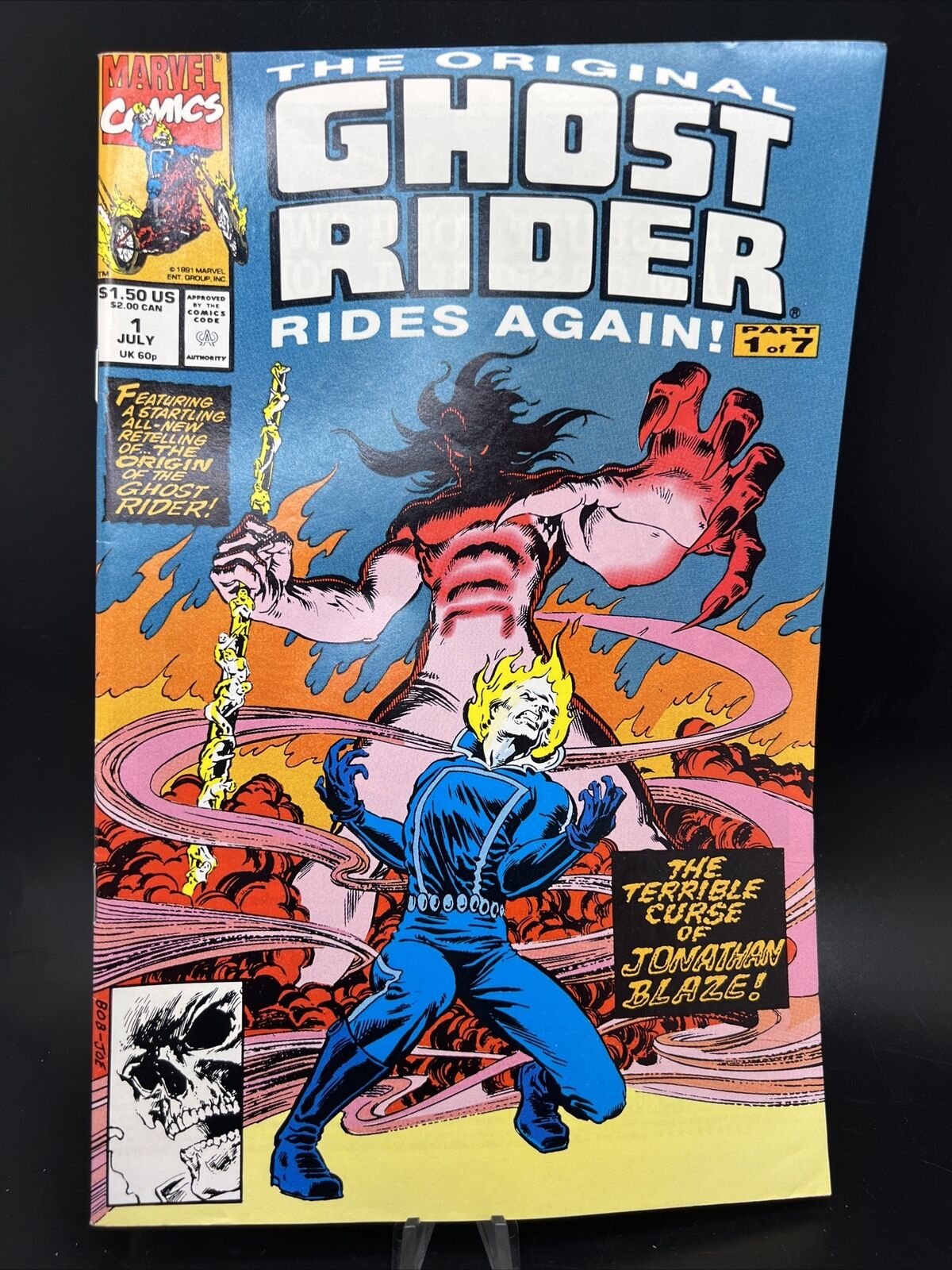 The Original Ghost Rider Rides Again #1 of 7 Marvel Comic Book 1991 July 1
