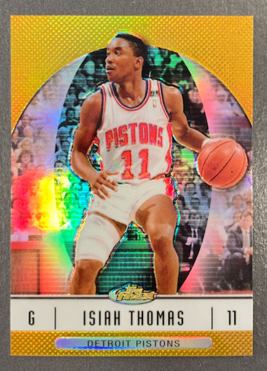 ISIAH THOMAS 2006-07 TOPPS FINEST GOLD REFRACTOR 04/50