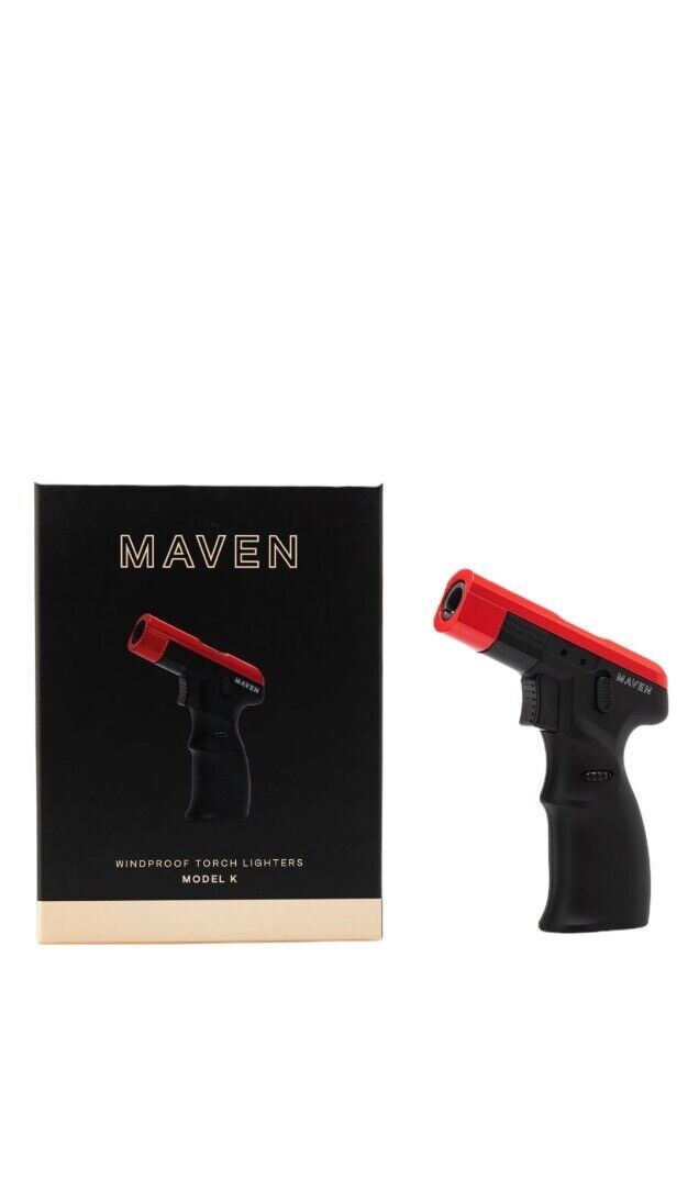 Maven Wind proof Lighters Model K Red  SEALED BoX 