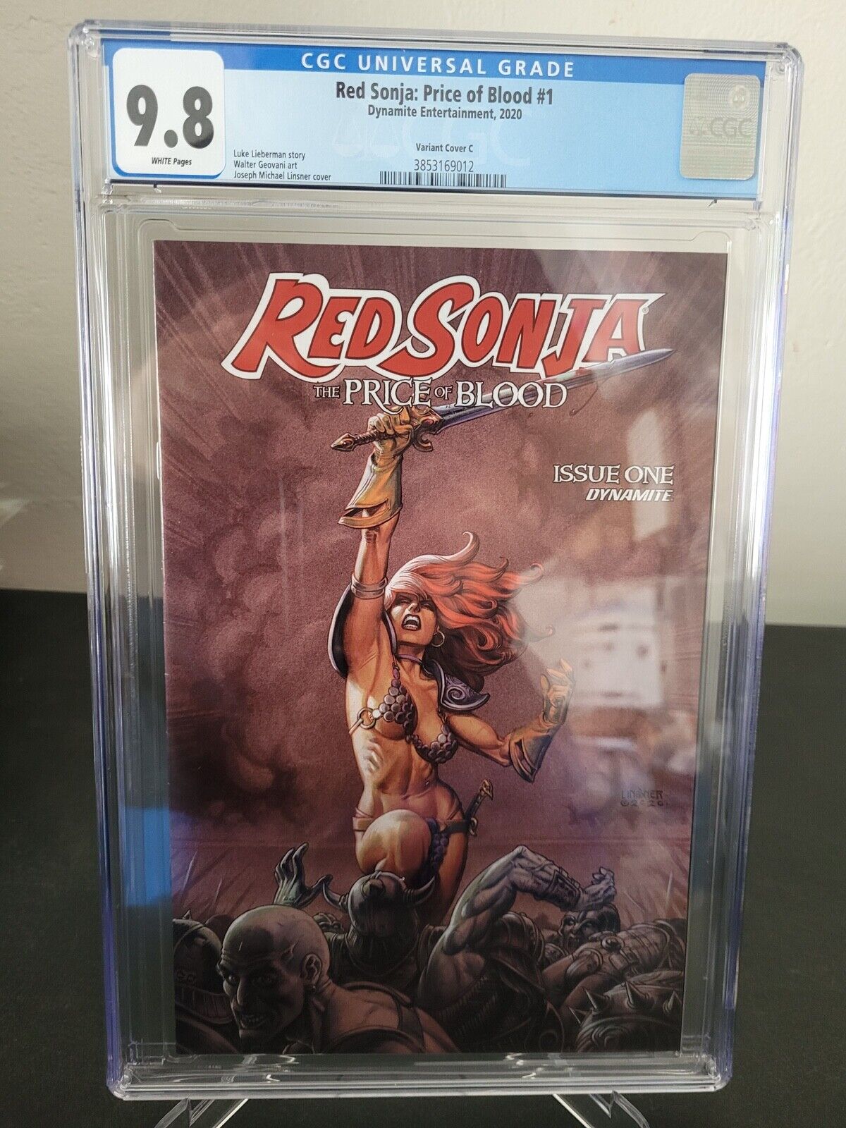 RED SONJA: PRICE OF BLOOD #1 CGC 9.8 GRADED JOSEPH MICHAEL LINSNER VARIANT COVER