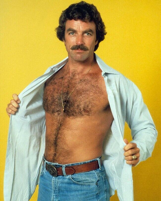 Tom Selleck  Magnum P.I.  1980's 11.7x16.5 Glossy Photo Poster