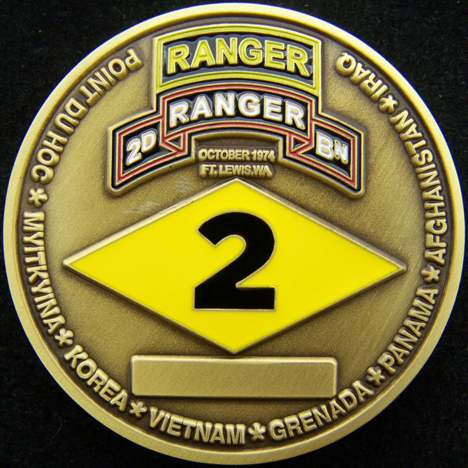 2nd Battalion 75th Ranger Regiment Challenge Coin