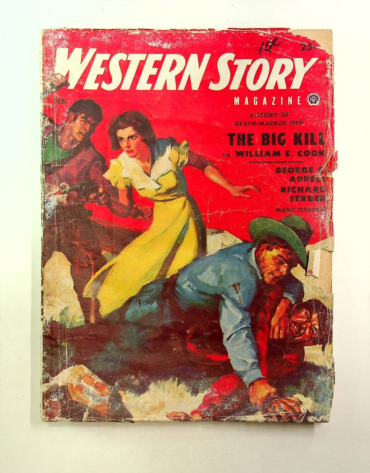 Western Story Magazine 2nd Series Feb 1954 Vol. 222 #2 FR/GD 1.5 Low Grade