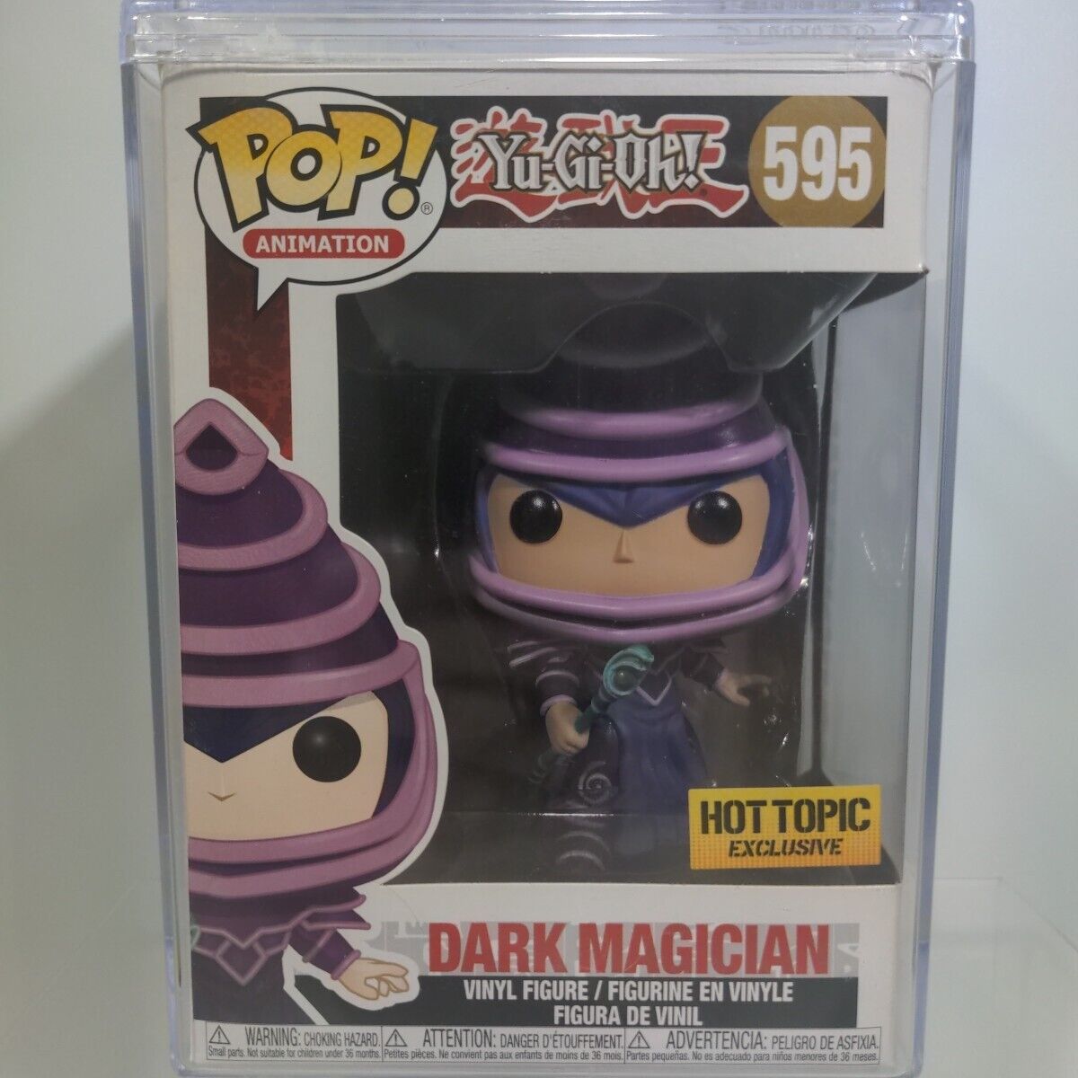 Funko Pop Yu-Gi-Oh: Dark Magician Hot Topic Exclusive With Pop Protector  #ML