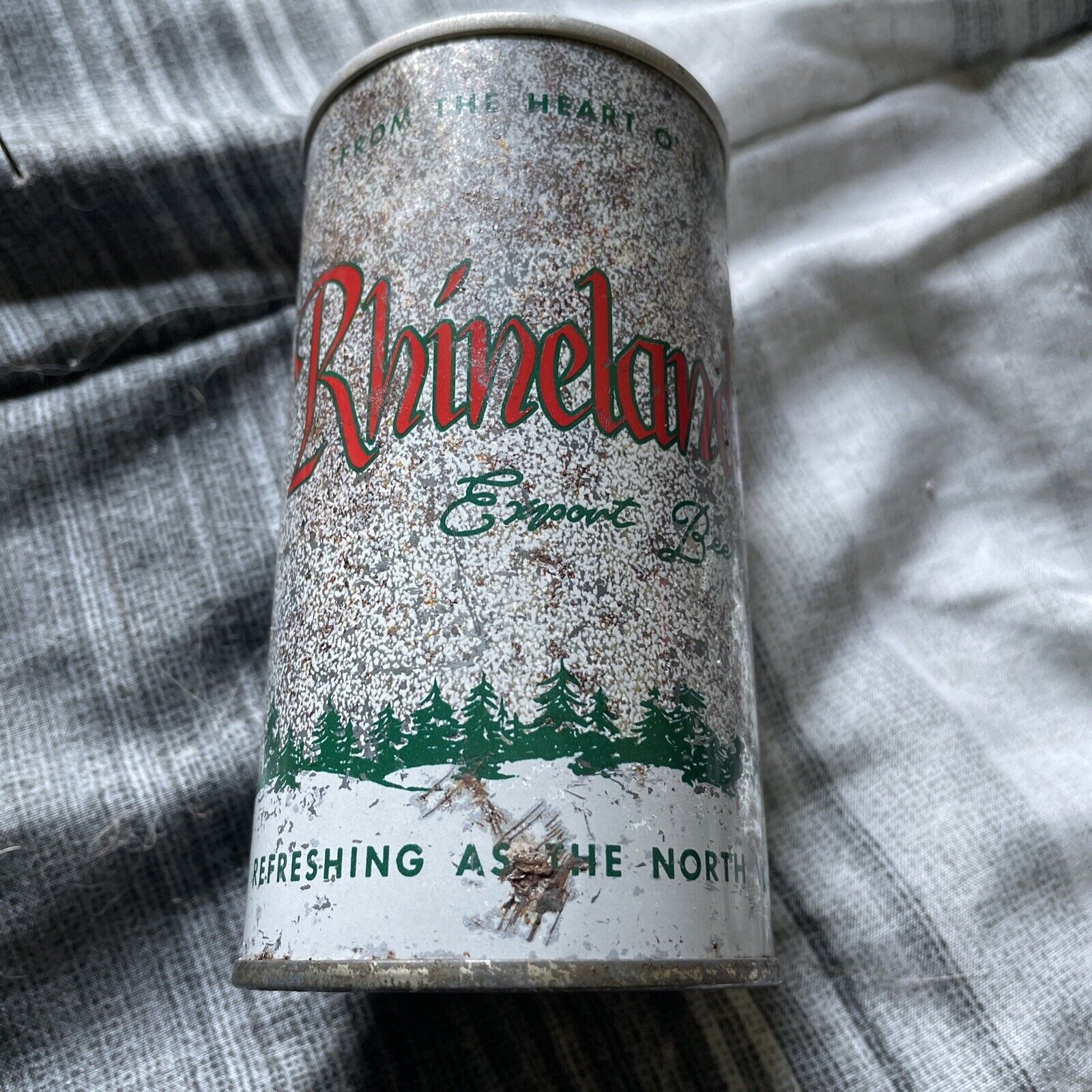 Rhinelander Beer Can Zip Top Tab Top Can … Rhineland WI Brewery