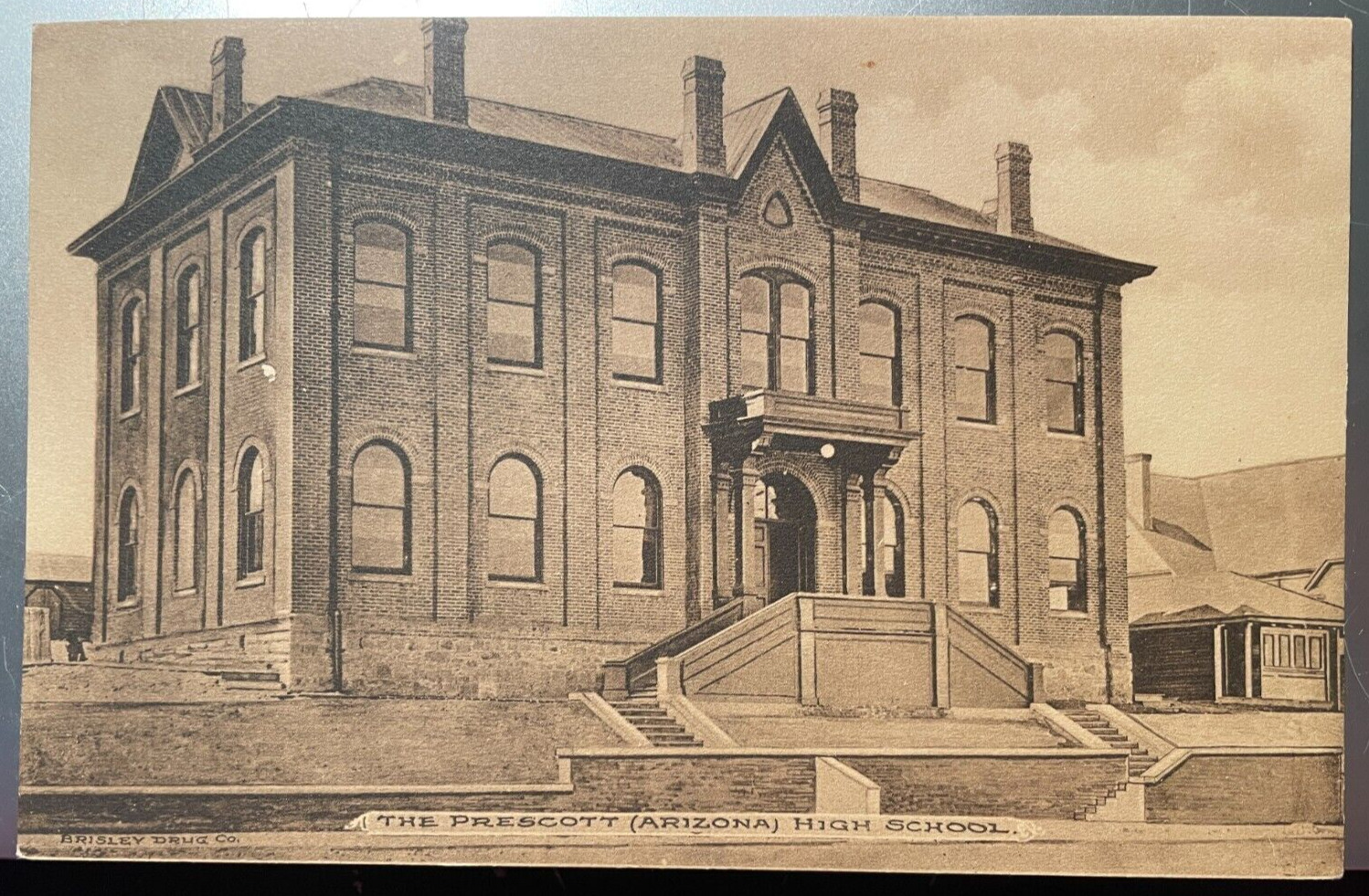 Vintage Postcard 1907-15 High School (Old Capitol Building) Prescott, Arizona AZ