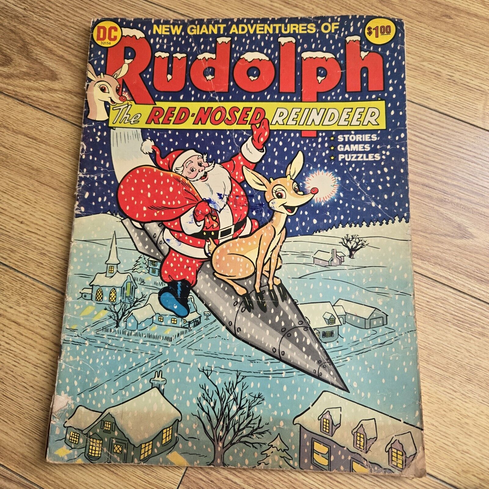 RARE VTG DC COMICS: RUDOLPH THE RED-NOSED REINDEER, GIANT ADVENTURES Christmas 