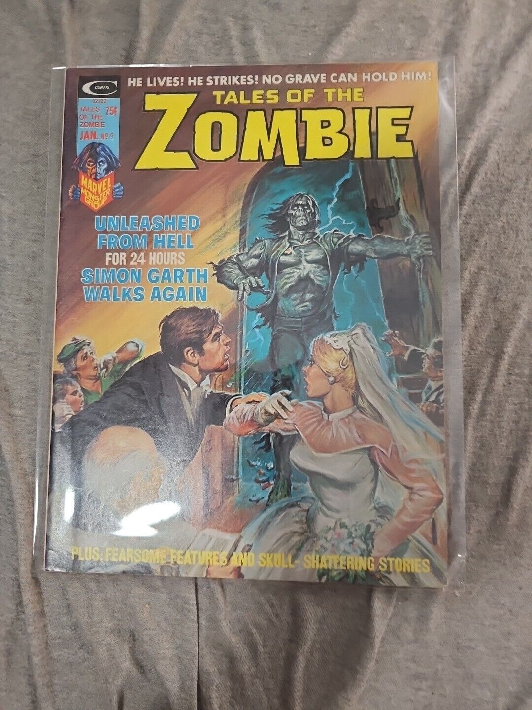 CURTIS COMICS TALES OF THE ZOMBIE #9 MARVEL COMIC GROUP 1974
