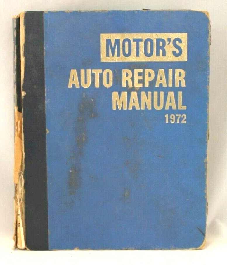 Vintage Motor\'s Auto Repair Manual 35th Edition 1st Printing Hardcover Book 1972
