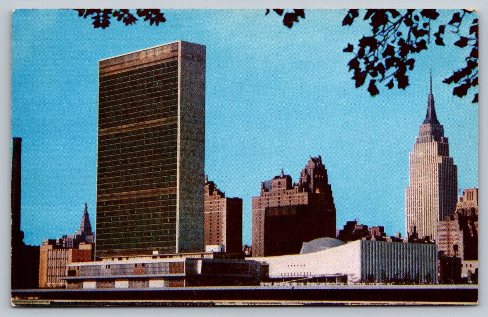 Postcard United Nations Building New York City NY