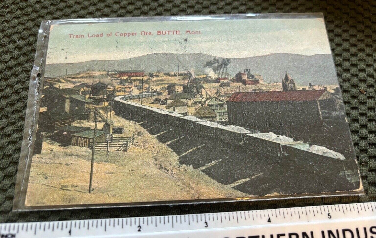 1909 Butte MT MINING Postcard Train Load Of Copper Ore - Railroad