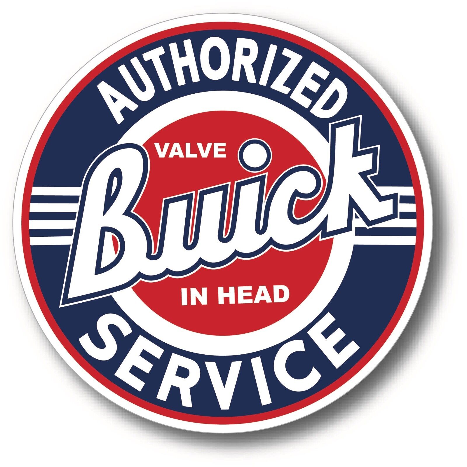 BUICK AUTHORIZED SERVICE SUPER HIGH GLOSS OUTDOOR DECAL STICKER 