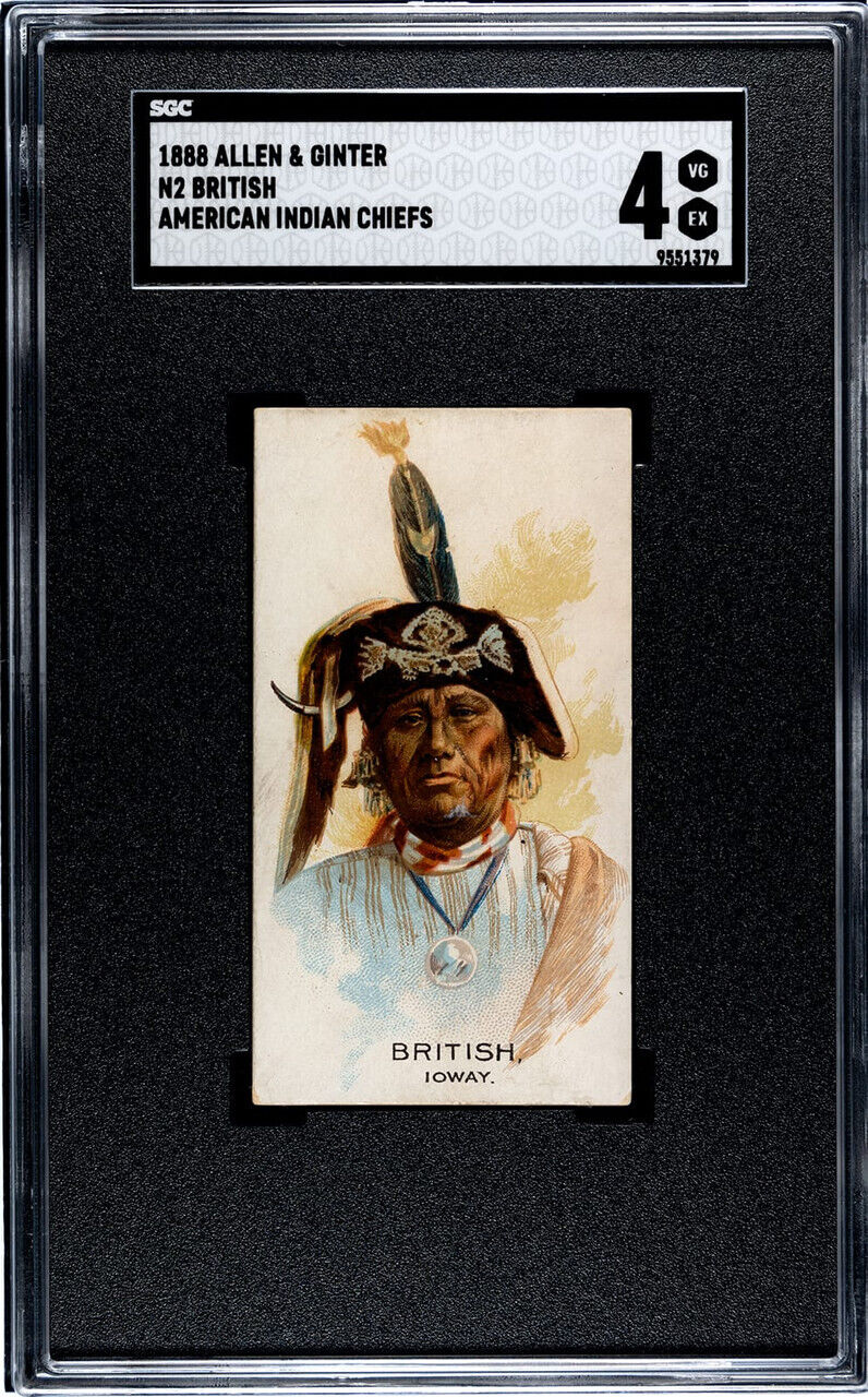 1888 N2 Allen & Ginter British American American Indian Chiefs SGC 4