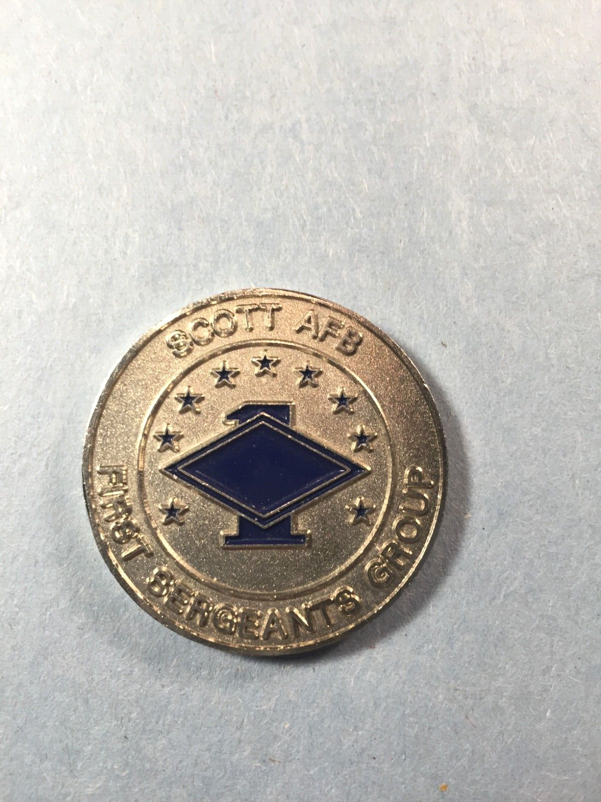 U S Air Force Challenge coin-First Sergeants Group Scott AFB