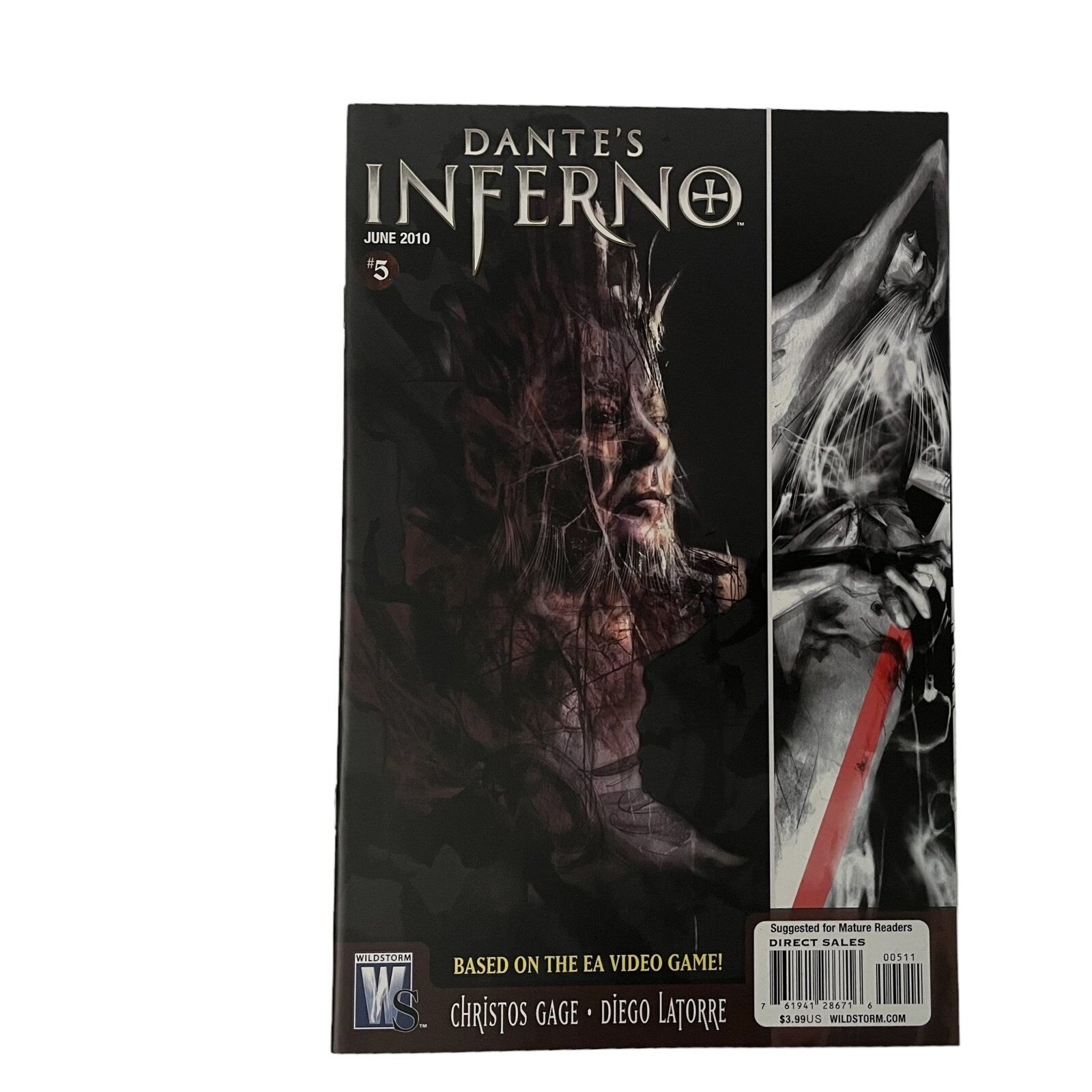 Dante\'s Inferno #5 Direct Edition Cover (2010) Wildstorm Comics