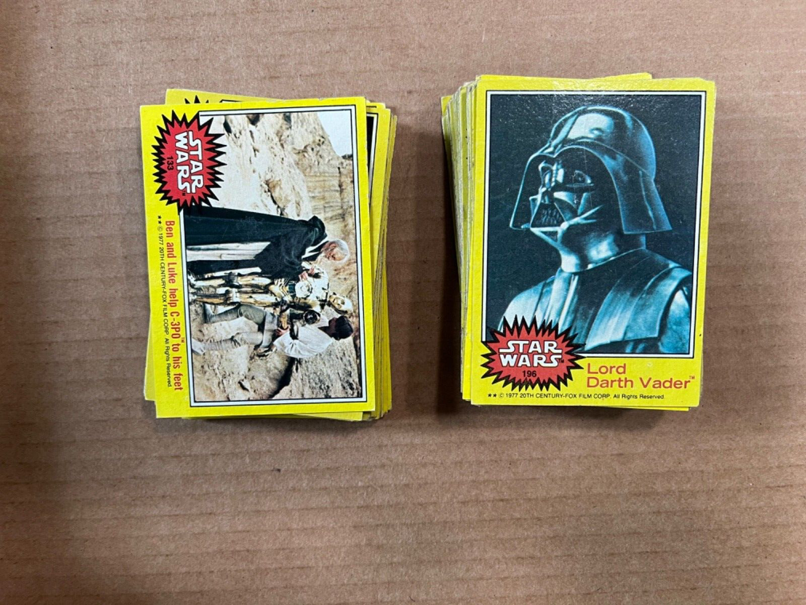1977 Star Wars Card Series 3 Set (66) - Ave/Poor