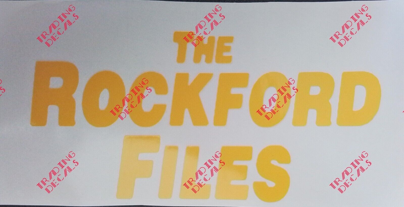 The Rockford Files: Vintage Vinyl Decal Sticker,  Classic TV Jim Rockford 