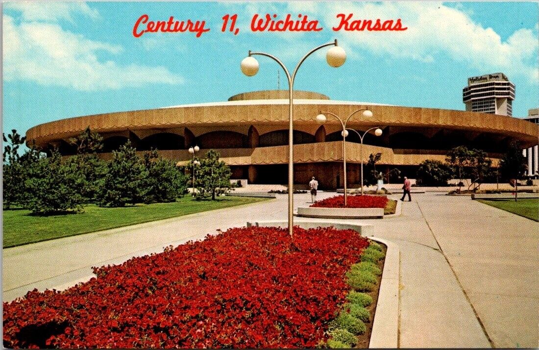 Postcard Kansas Wichita Century 11 Complex Heart of Downtown KS 1975 Convention