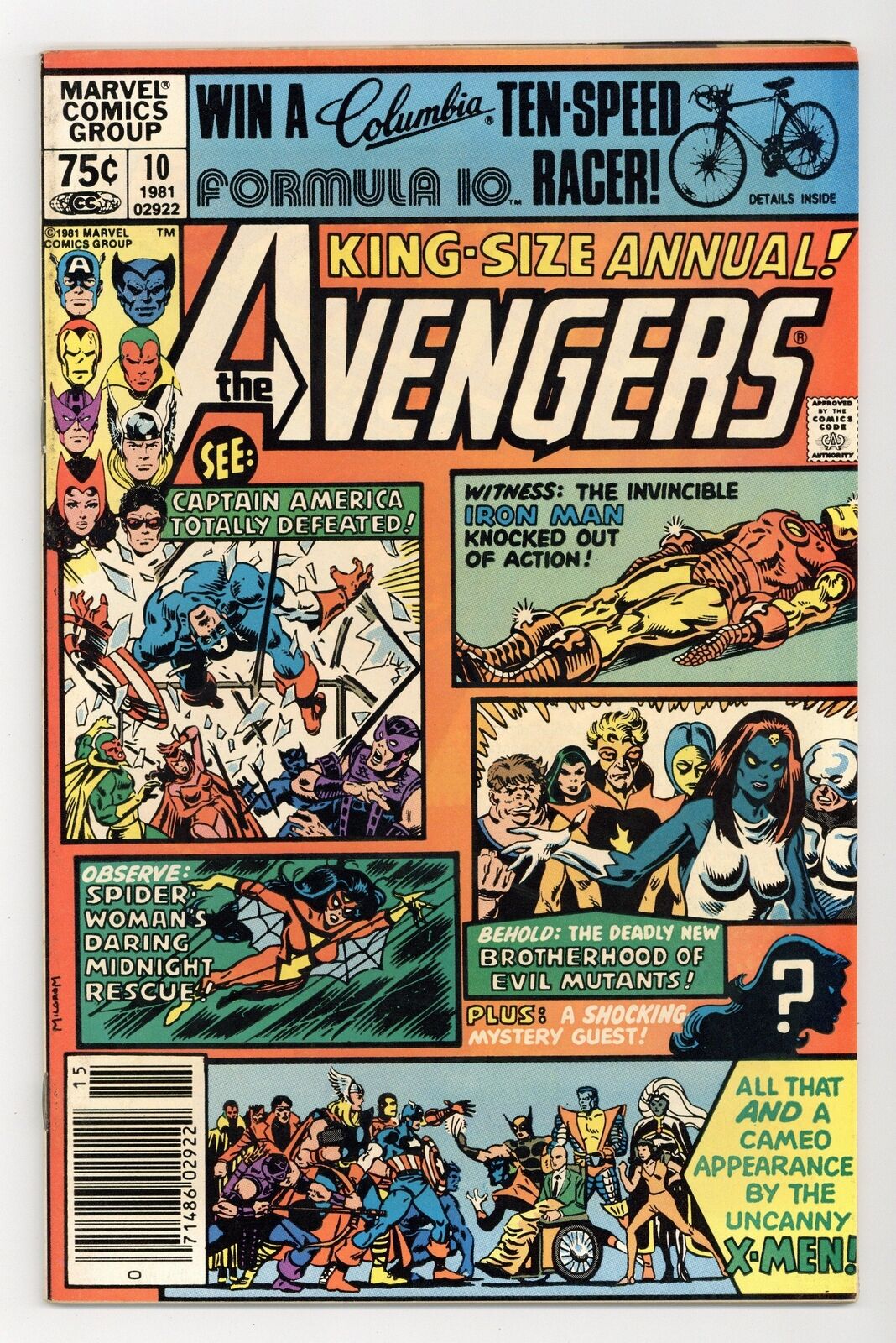 Avengers Annual #10 VG+ 4.5 1981 1st app. Rogue, Madelyne Pryor