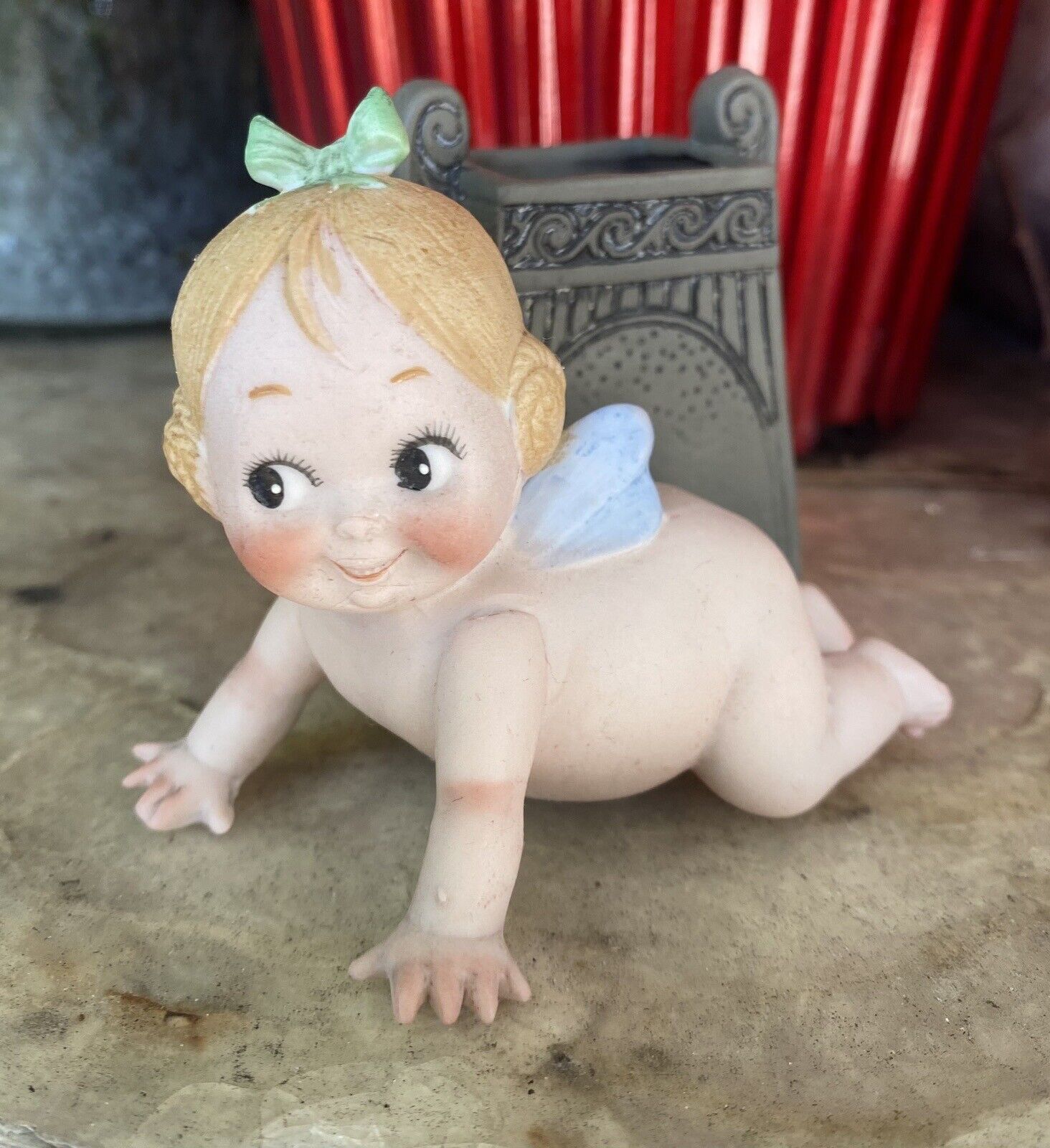 Schafer & Vater Pixie Or Fairy Kewpie ?  With Blue Wings