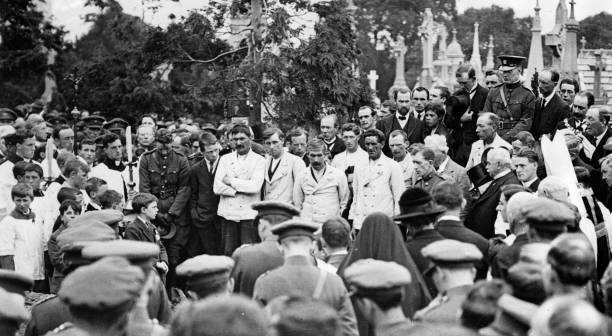 1922 Funeral Of The Irish Politician & Sinn Fein Michael Collins Old Photo