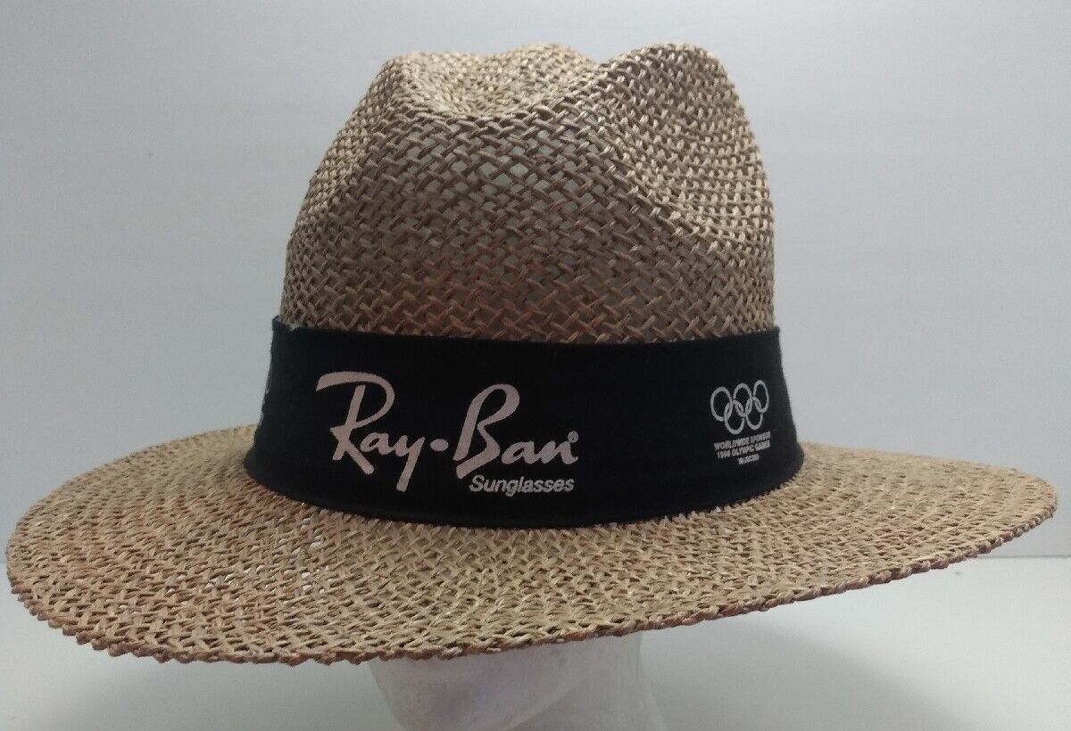 Ray Ban B&L Bausch Lomb Straw Hat Sunglasses Advertising Olympic Sponsor 1992