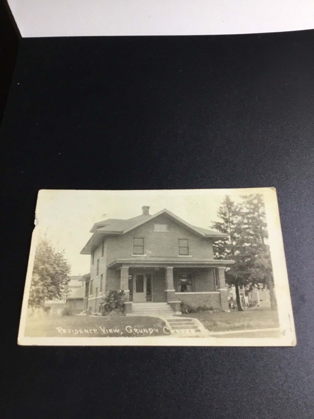 1924 Grundy Center, Iowa RPPC - Residence View 531