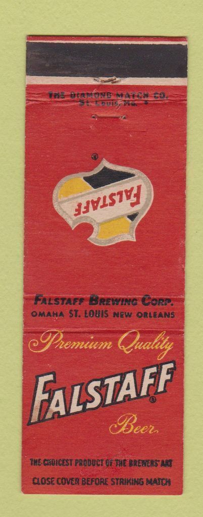 Matchbook Cover - Falstaff Beer St Louis MO