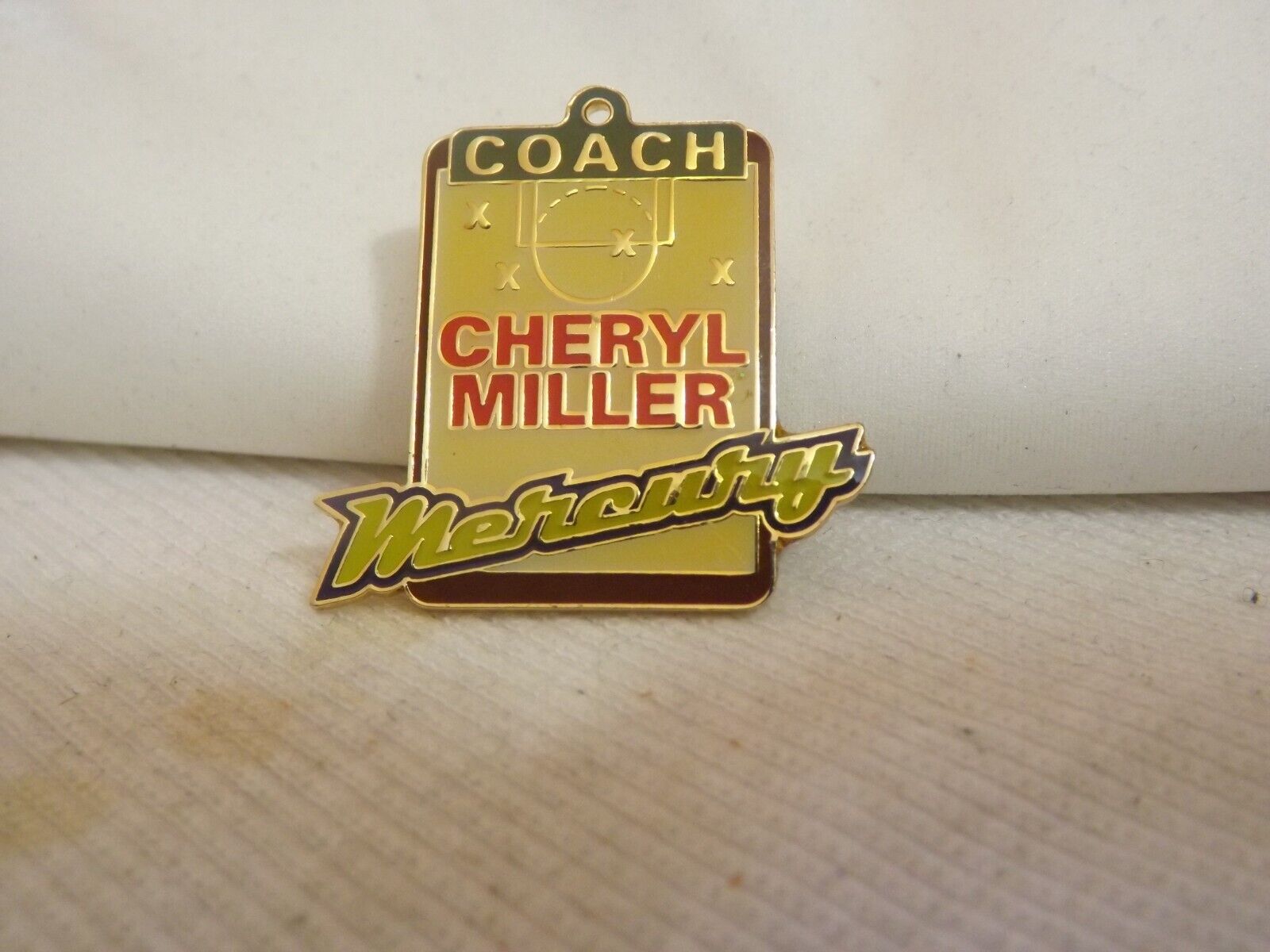 Coach Cheryl Miller Mercury WNBA Basketball Lapel Hat Pin
