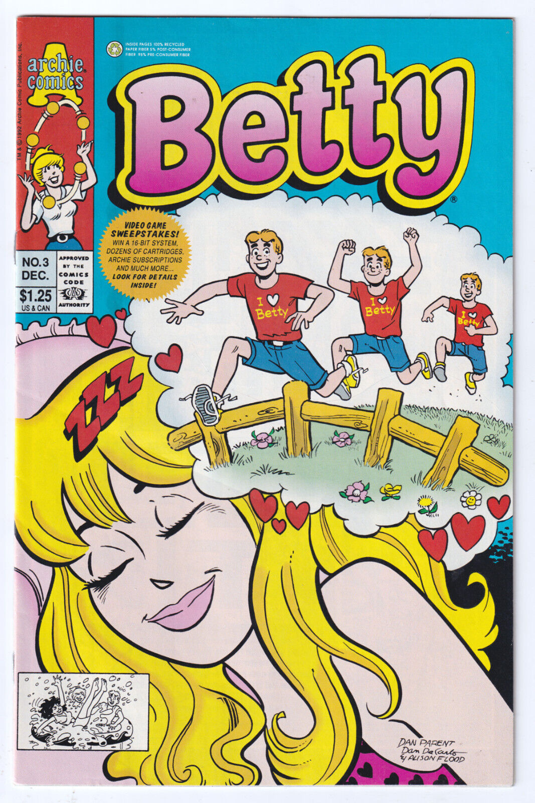BETTY 3 (1992 ) Dan Parent C; Dreaming  of Archie C; VF