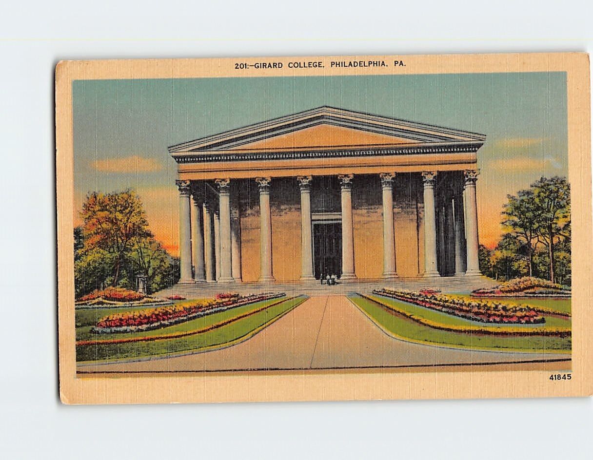 Postcard Girard College Philadelphia Pennsylvania USA