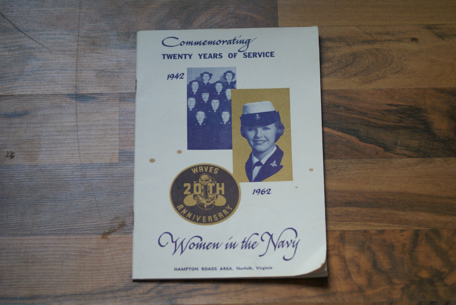 Old Vintage 1942-1962 Women in Navy Hampton Roads Norfolk 20 Years Booklet WAVES