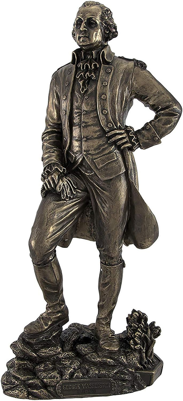 Bronze Finish President George Washington Standing Triumphantly Resin Statue 11 