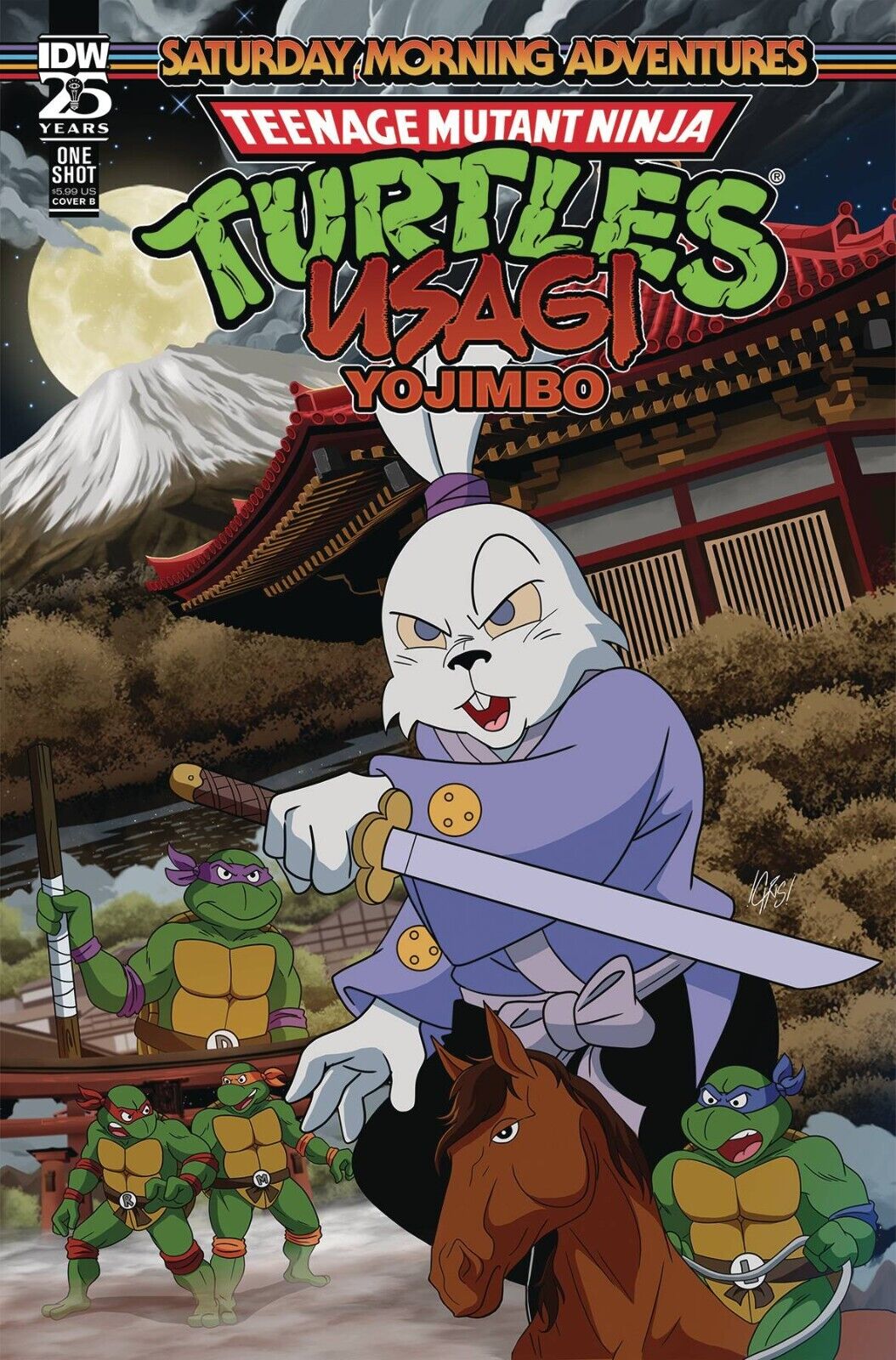 TMNT Usagi Yojimbo Saturday Morning Adventures #1 Cover B
