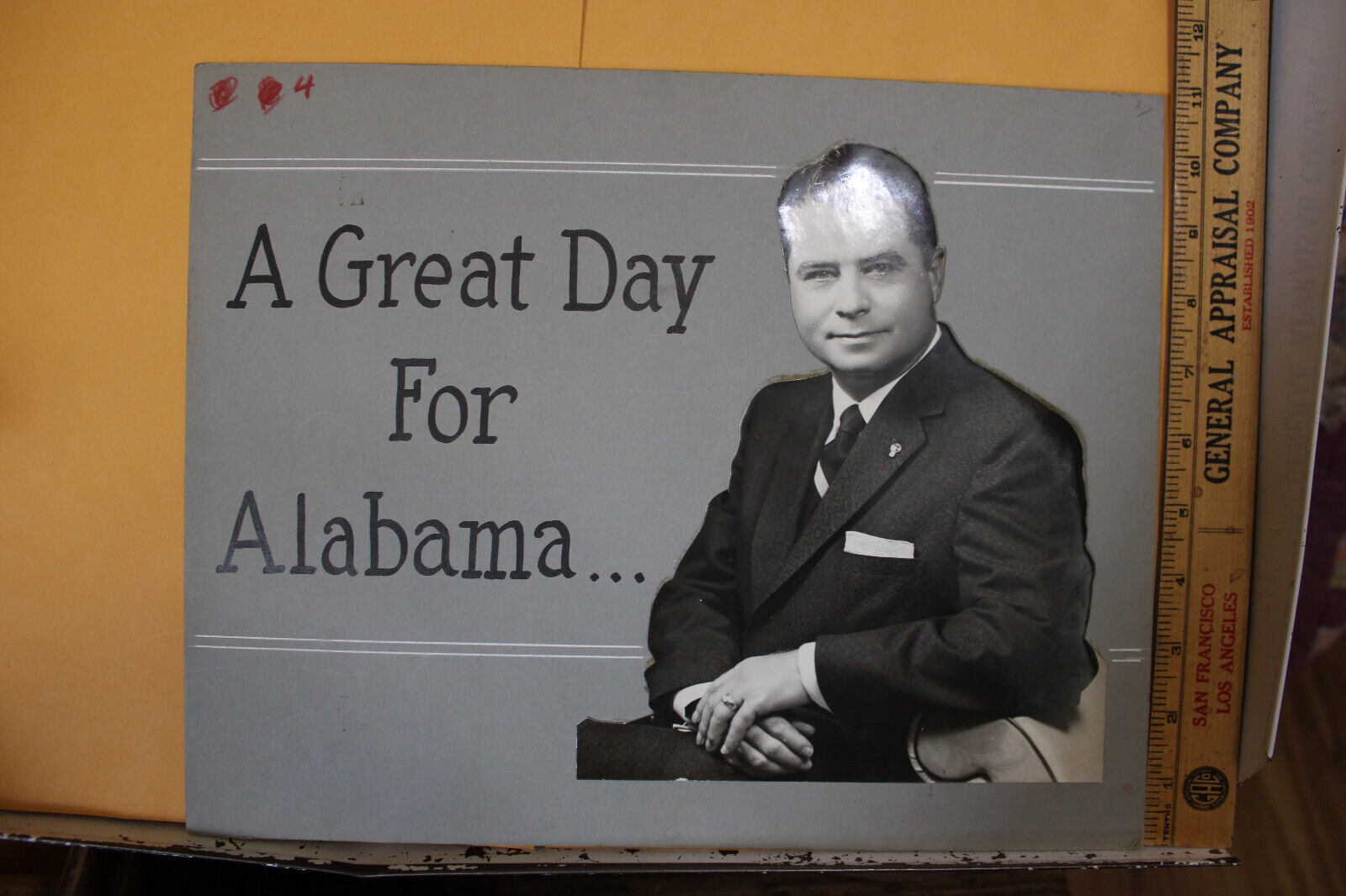 Vintage Press Photograph Congressman James D. Martin A Great Day For Alabama