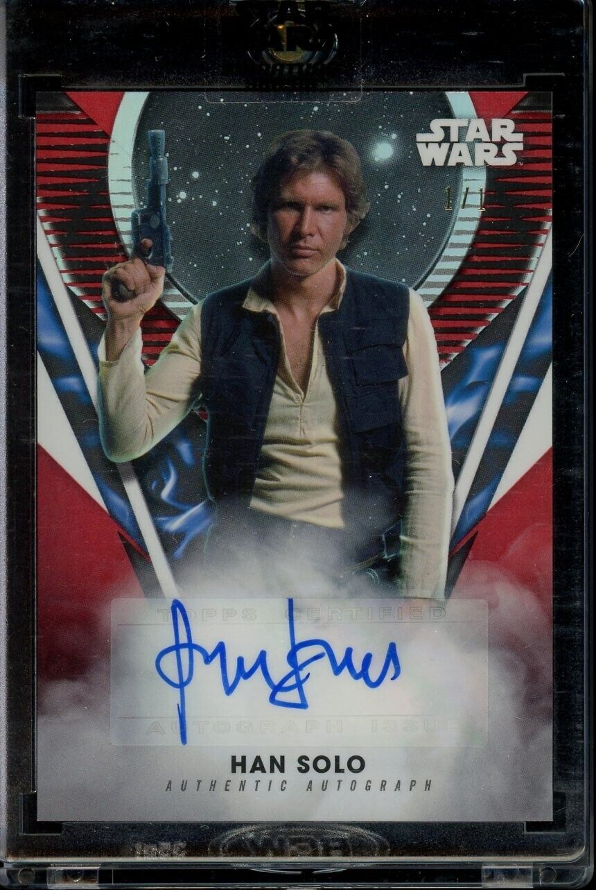 SEALED True 1/1 Star Wars Signature Series Han Solo Harrison Ford Auto